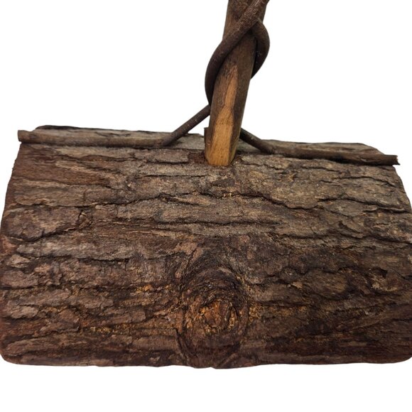 Chicken Rooster Twig Sculpture Statue 19 Inch Vine Art Vintage FarmCore - Picture 11 of 11